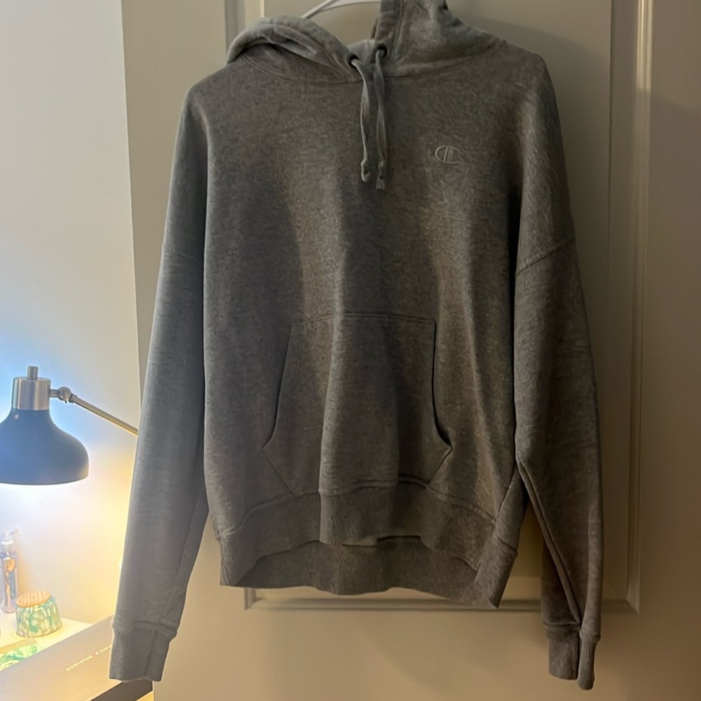 Plain champions grey hoodie used but no stains